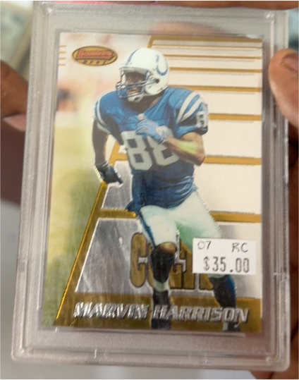 1996 Bowman's Best #165 Marvin Harrison — front