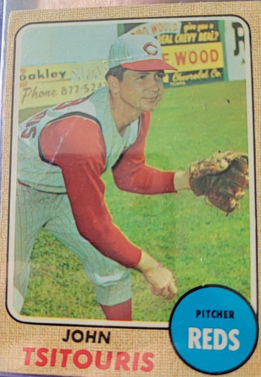 1968 Topps High #523 John Tsitouris — front