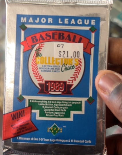 1989 Upper Deck Major League Baseball Foil Pack — front