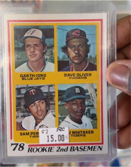 1978 Topps #704 Lou Whitaker Rookie 2nd Basemen — front