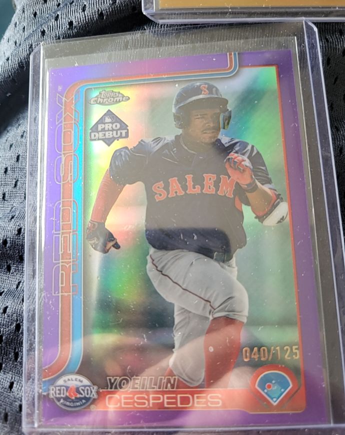 2025 Topps Pro Debut Chrome #PDC-28 Yoeilin Cespedes — front