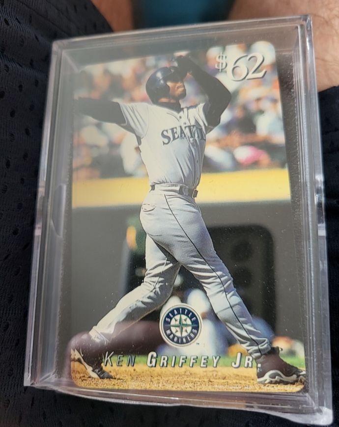 1997 Score Board Classic Ken Griffey Jr $62 Phone Card Seattle Mariners — front