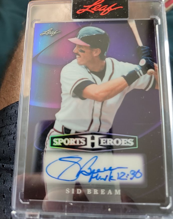 1993 Leaf Sports Heroes Sid Bream — front