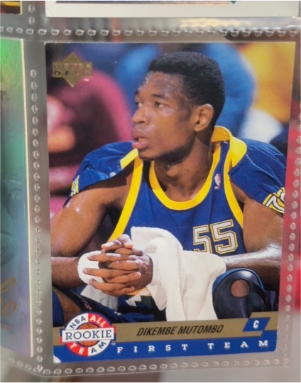 1992-93 Upper Deck All-Rookie Team #AR2 Dikembe Mutombo — front