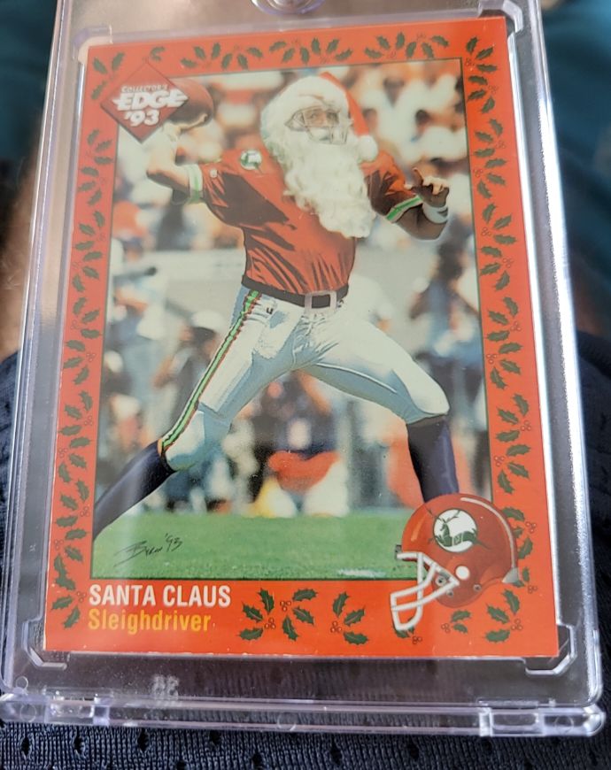 1993 Collector's Edge #Santa 1 Santa Claus Sleighdriver — front