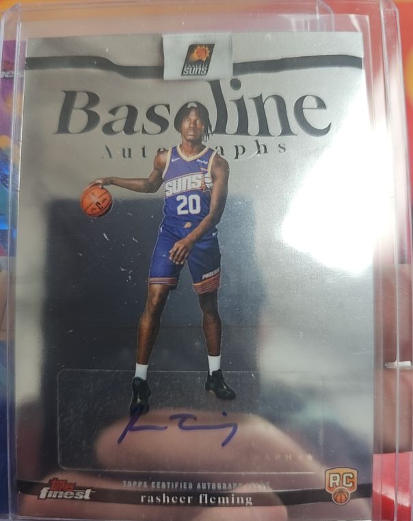 2026 Topps Finest Baseline Autographs #BA-RF Rasheer Fleming — front