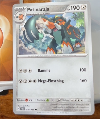 2025 Pokémon Journey Together #110 Patinaraja — front