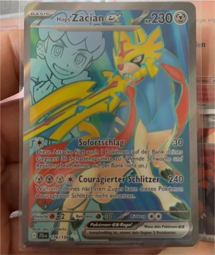 2020 Pokémon Sv09: Journey Together #176 Hop's Zacian ex — front