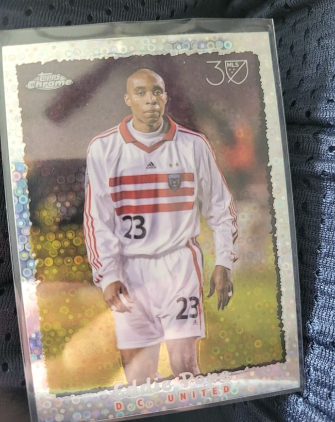2025 Topps Chrome MLS #NF-8 Eddie Pope 30th Anniversary 1995 — front
