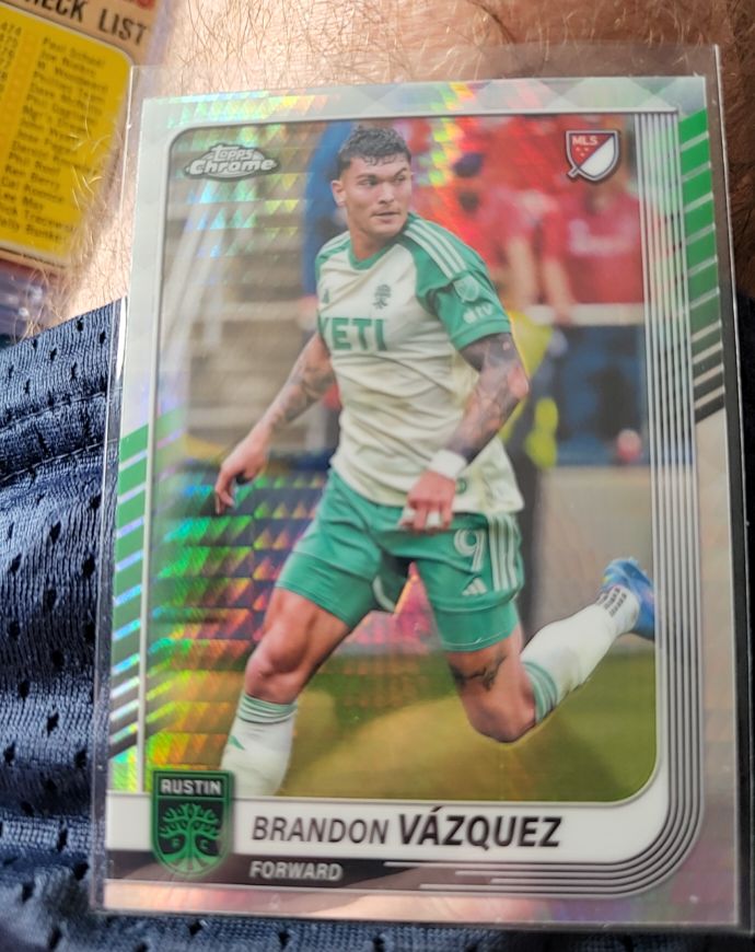 2025 Topps Chrome MLS #42 Brandon Vázquez — front