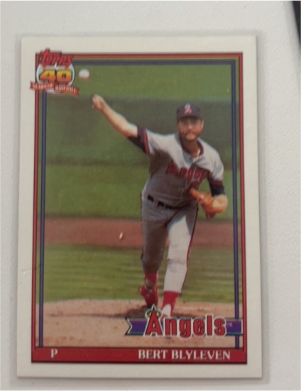 1991 Topps #615 Bert Blyleven — front