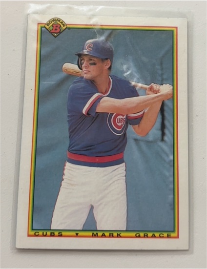 1990 Bowman #29 Mark Grace — front