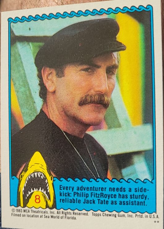 1983 Topps Jaws 3-D #8 Philip FitzRoyce — front