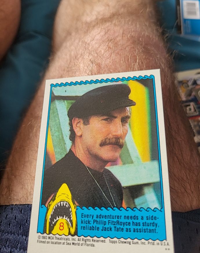 1983 Topps Jaws 3-D #8 Philip Simon Maccorkindale — front