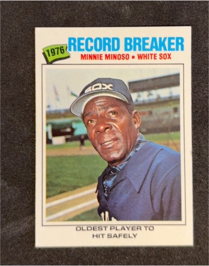 1977 Topps #232 Record Breaker Minnie Minoso — front