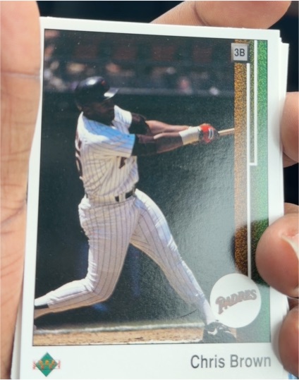 1989 Upper Deck #193 Chris Brown — front