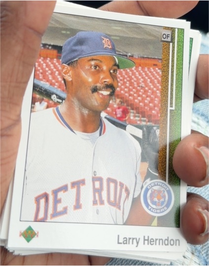 1989 Upper Deck #49 Larry Herndon Detroit Tigers — front