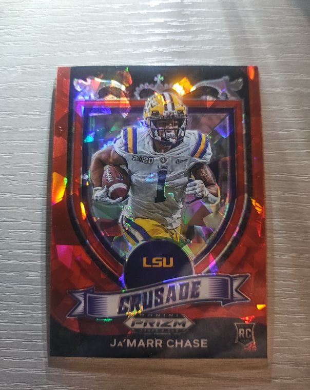 2021 Panini Prizm Draft Picks Crusade #162 Ja'Marr Chase — front