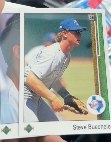 1989 Upper Deck #418 Steve Buechele Texas Rangers — front