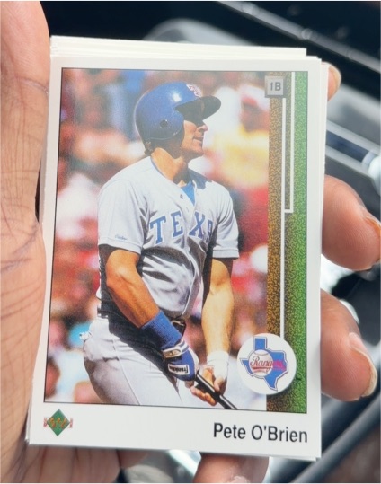 1989 Upper Deck #54 Pete O'Brien Texas Rangers — front