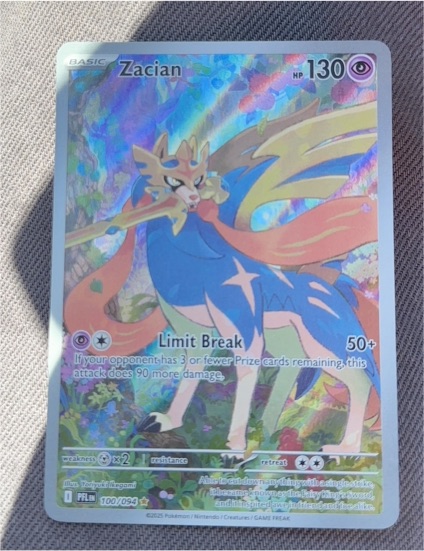 2025 Pokémon #100 Zacian — front