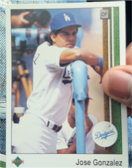 1989 Upper Deck #626 Jose Gonzalez — front