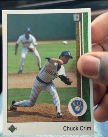 1989 Upper Deck #501 Chuck Crim Milwaukee Brewers — front