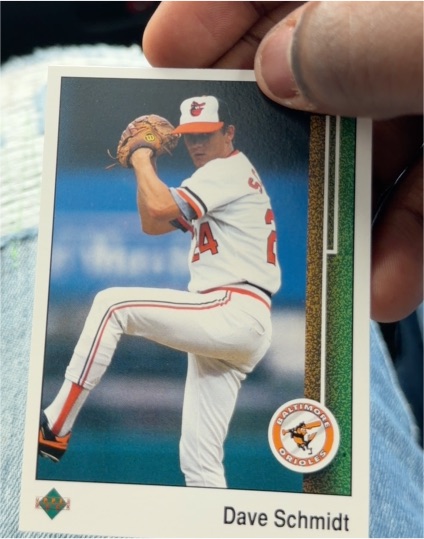 1989 Upper Deck #447 Dave Schmidt Baltimore Orioles — front