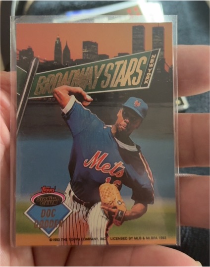 1993 Topps Stadium Club Broadway Stars #B2 Doc Gooden — front