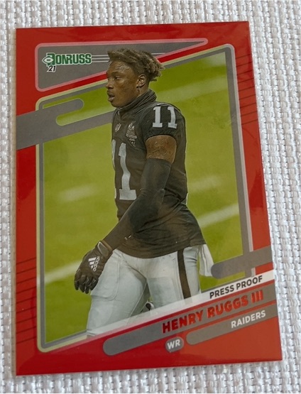 2021 Donruss Press Proof Red #90 Henry Ruggs III — front