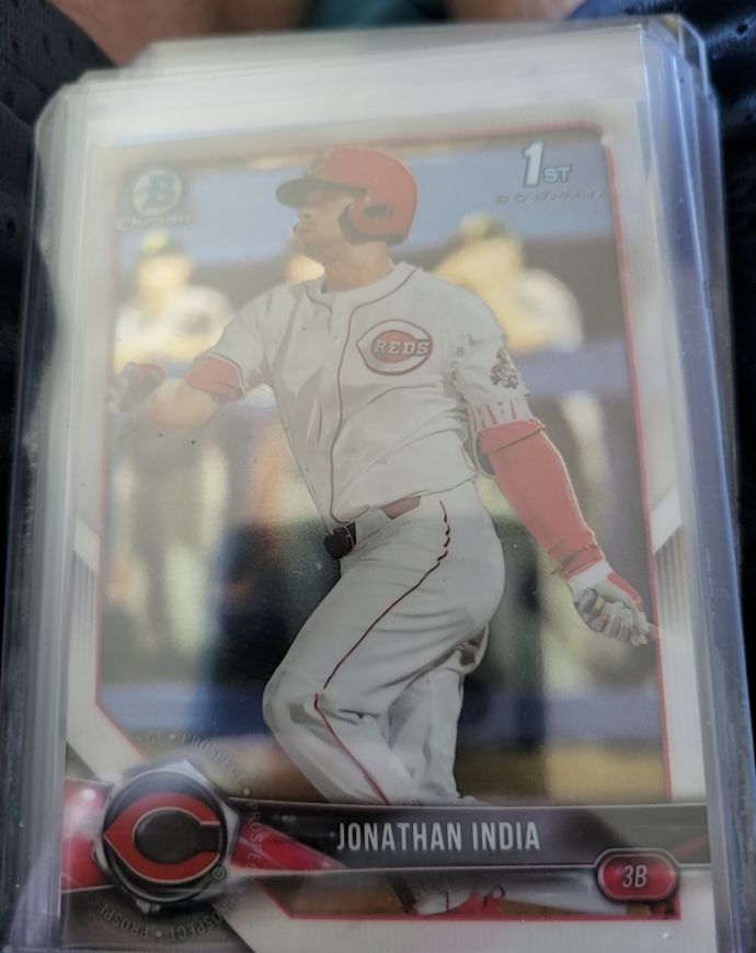 2018 Bowman Chrome Draft #BDC-112 Jonathan India — front