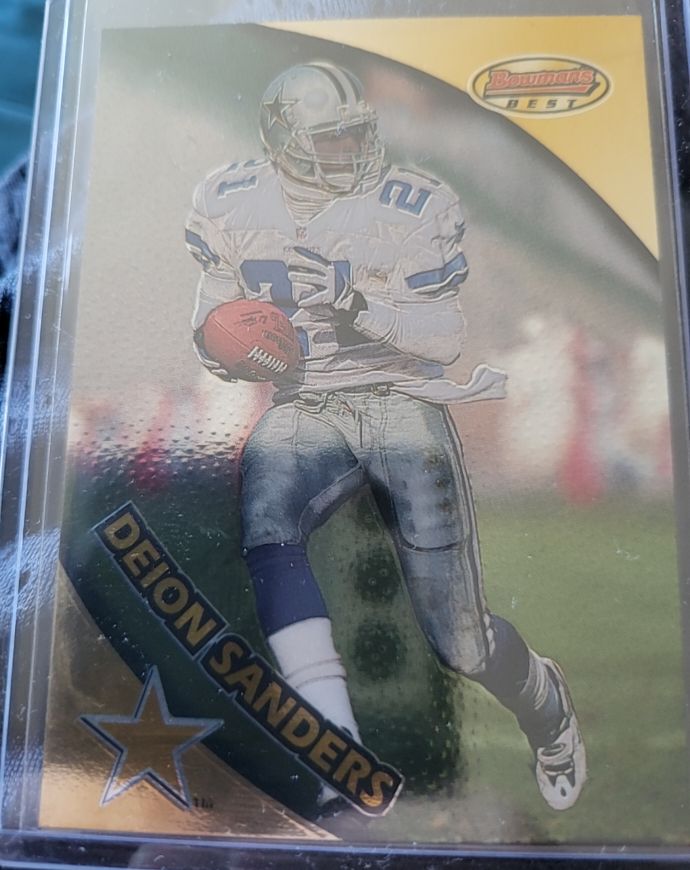1997 Bowman's Best #62 Deion Sanders — front
