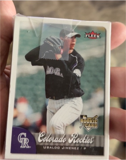 2007 Fleer #342 Ubaldo Jimenez — front