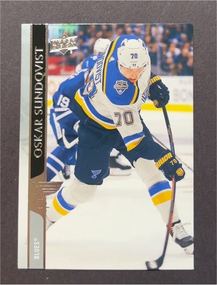 2020-21 Upper Deck Series 2 #407 Oskar Sundqvist — front