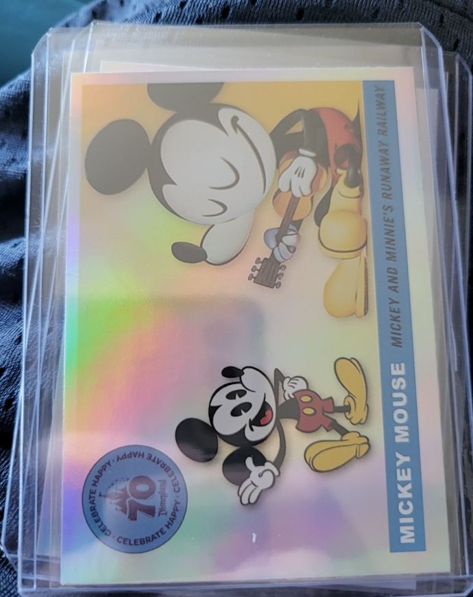 2025 Topps Disneyland 70th #T55-10 Mickey Mouse Runaway Railway — front