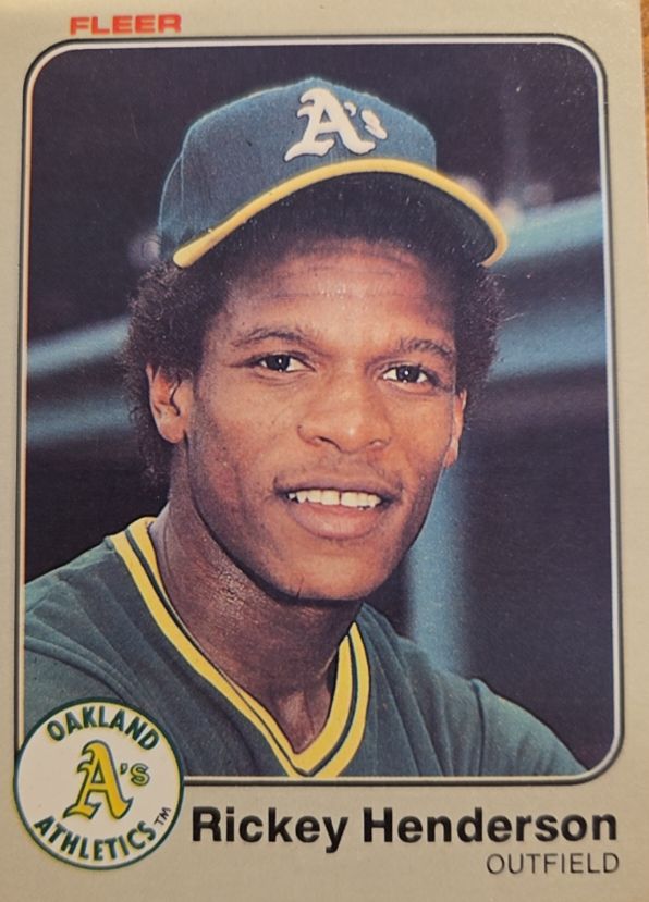 1983 Fleer #519 Rickey Henderson — front