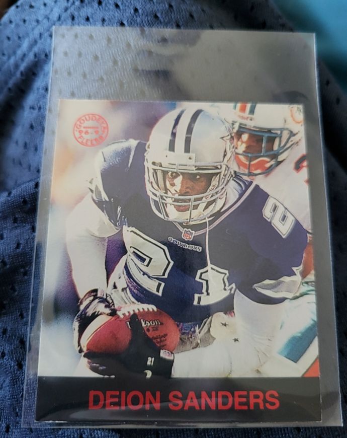 1997 Fleer Goudey Gridiron Greats #96 Deion Sanders — front