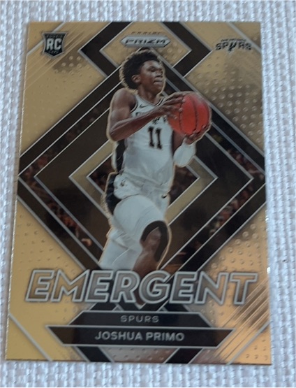 2021-22 Panini Prizm #17 Joshua Primo Emergent Rookie — front