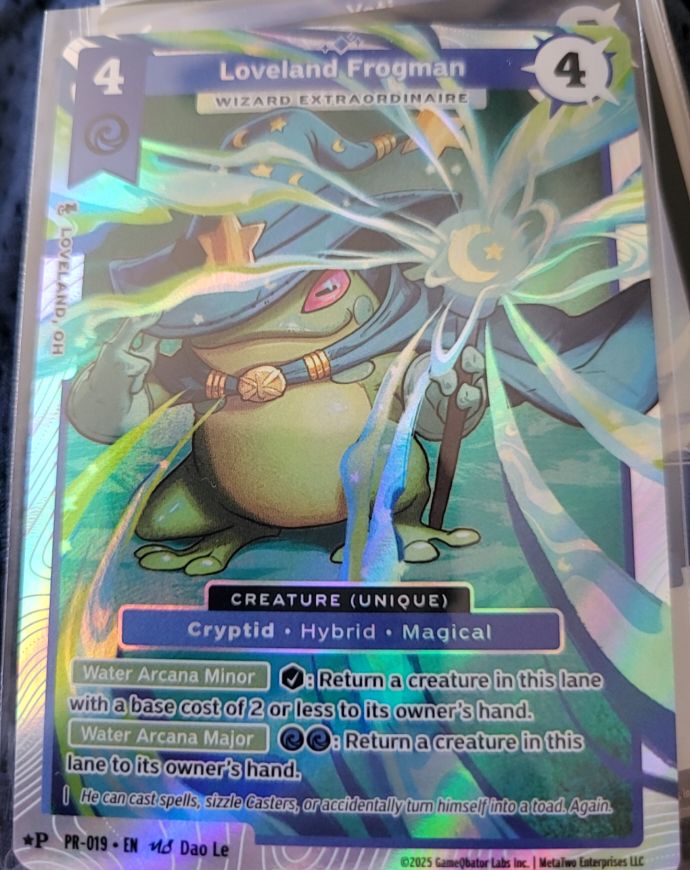 2025 MetaZoo PR-019 Loveland Frogman — front