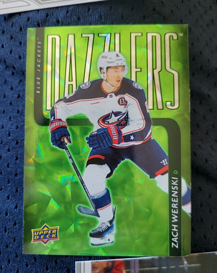 2025-26 Upper Deck #DZ-12 Zach Werenski Dazzlers Green — front