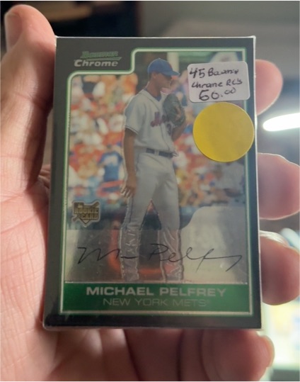 2006 Bowman Chrome Draft Picks #45 Michael Pelfrey — front