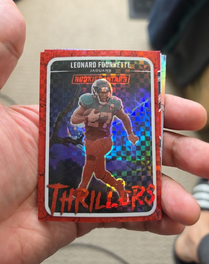 2025 Panini Rookies & Stars #23 Leonard Fournette Thrillers Red Plaid — front
