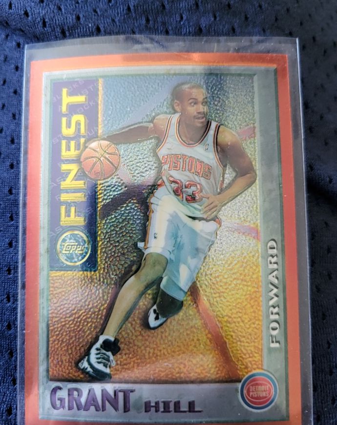 1995-96 Topps Finest #M2 Grant Hill — front