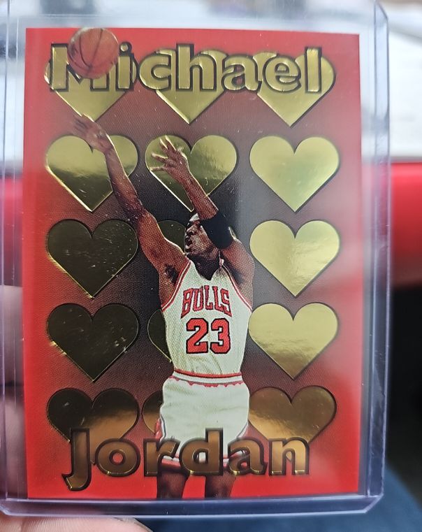 1995 Investors Journal #1 Michael Jordan Gold Hearts Charisma Pick — front