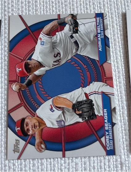 2025 Topps Series 2 #DD-10 Corey Seager & Adrian Beltre — front