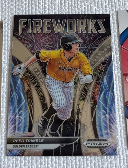 2021 Panini Prizm Draft Picks Fireworks #F-RT Reed Trimble — front