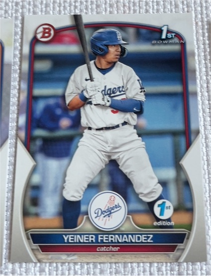 2023 Bowman 1st Bowman #BP-138 Yeiner Fernandez — front