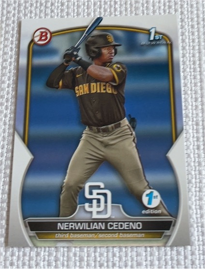 2023 Bowman #BP-81 Nerwilian Cedeno — front