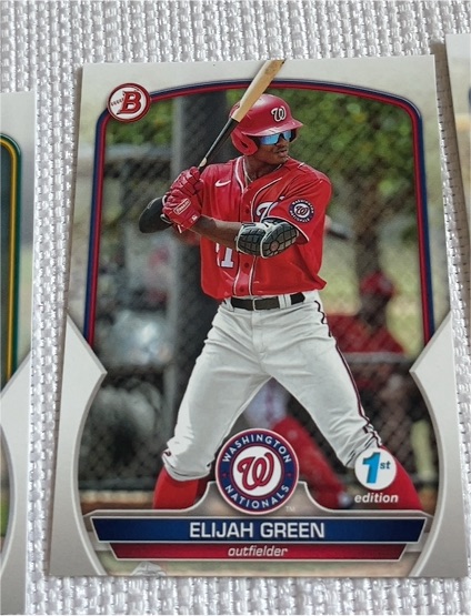 2023 Bowman Prospects #BP-23 Elijah Green — front