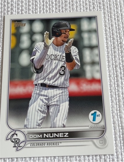 2022 Topps Series 1 #193 Dom Nunez — front